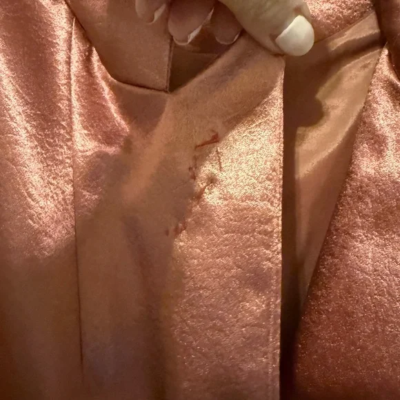 Cinq à Sept Satin Blazer in Rich Copper